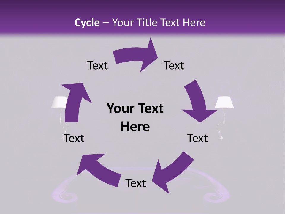 Purple Sofa PowerPoint Template