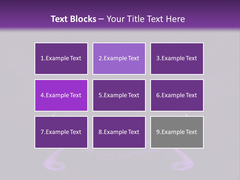 Purple Sofa PowerPoint Template
