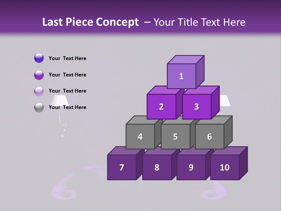 Purple Sofa PowerPoint Template