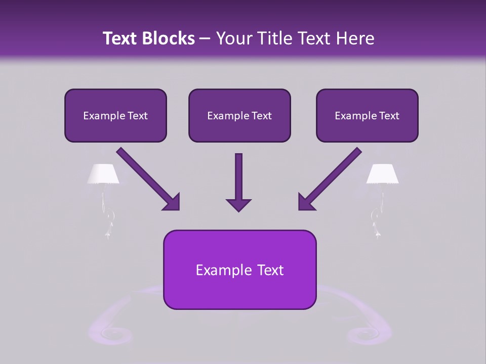 Purple Sofa PowerPoint Template