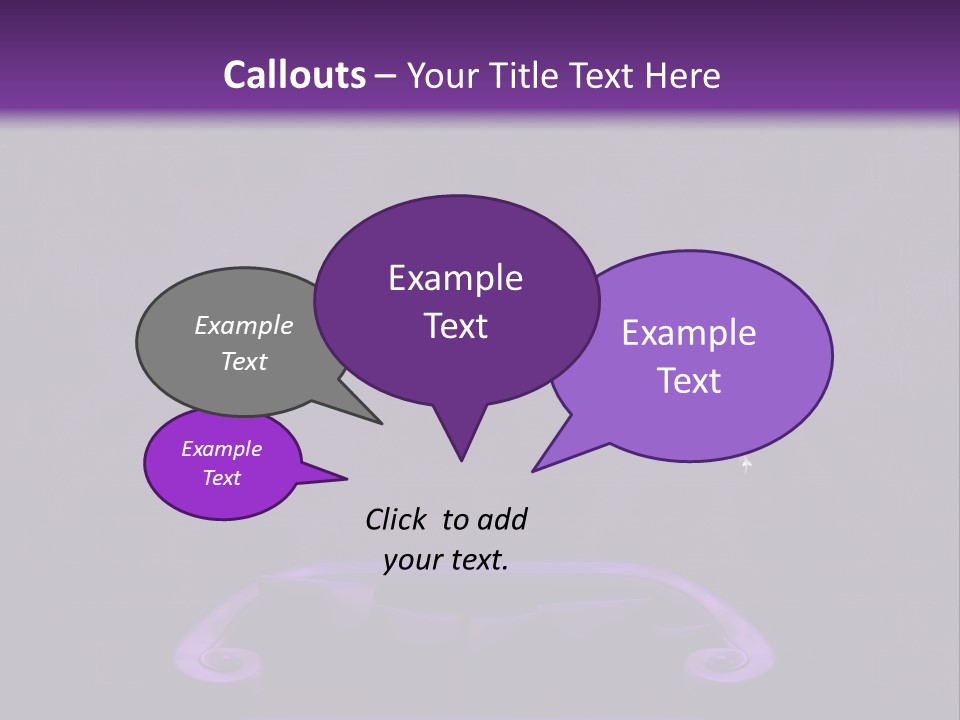 Purple Sofa PowerPoint Template