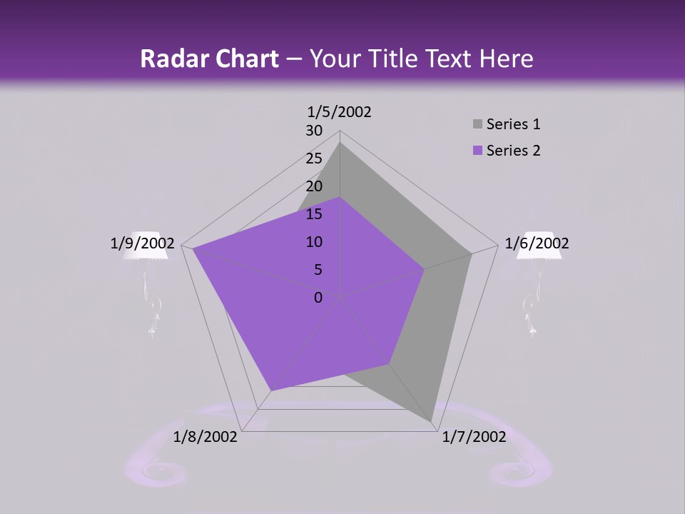 Purple Sofa PowerPoint Template