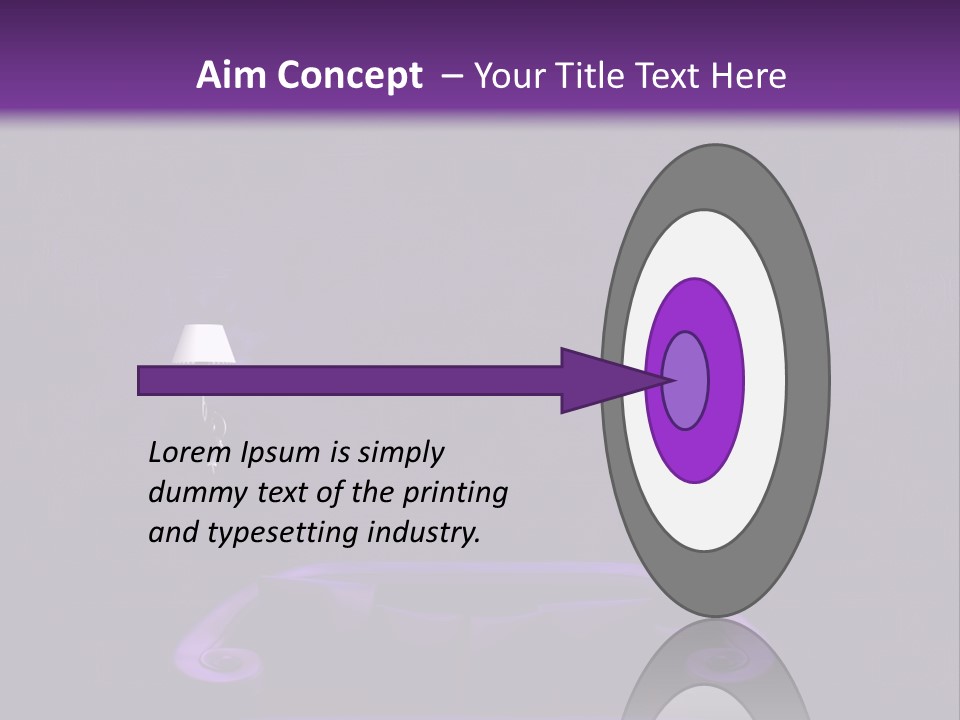 Purple Sofa PowerPoint Template