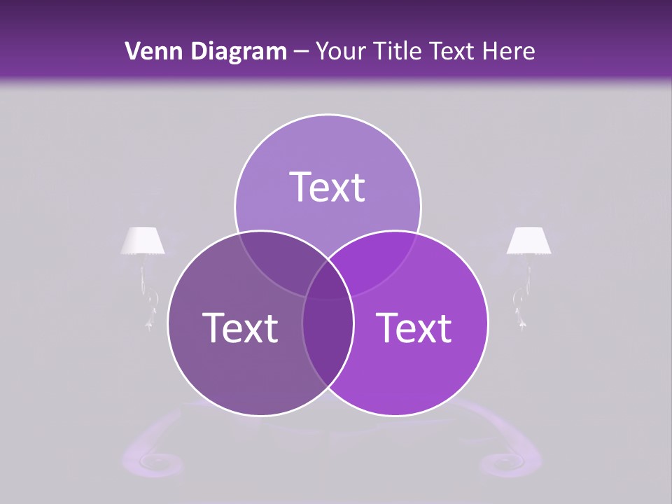 Purple Sofa PowerPoint Template