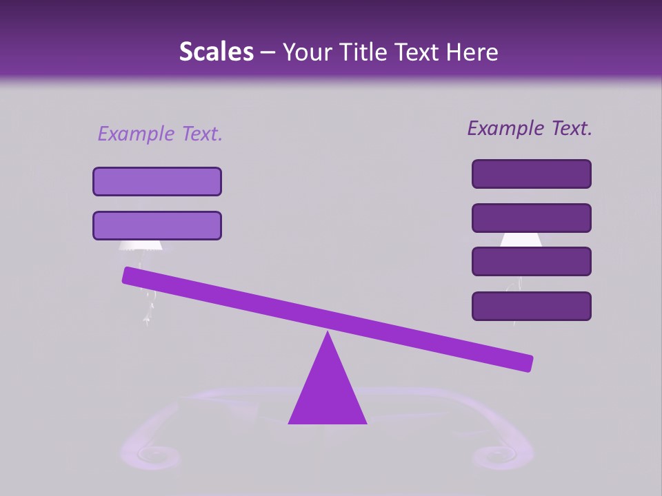 Purple Sofa PowerPoint Template