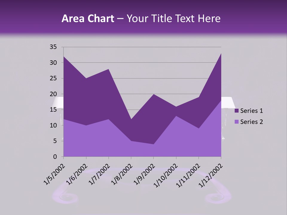 Purple Sofa PowerPoint Template