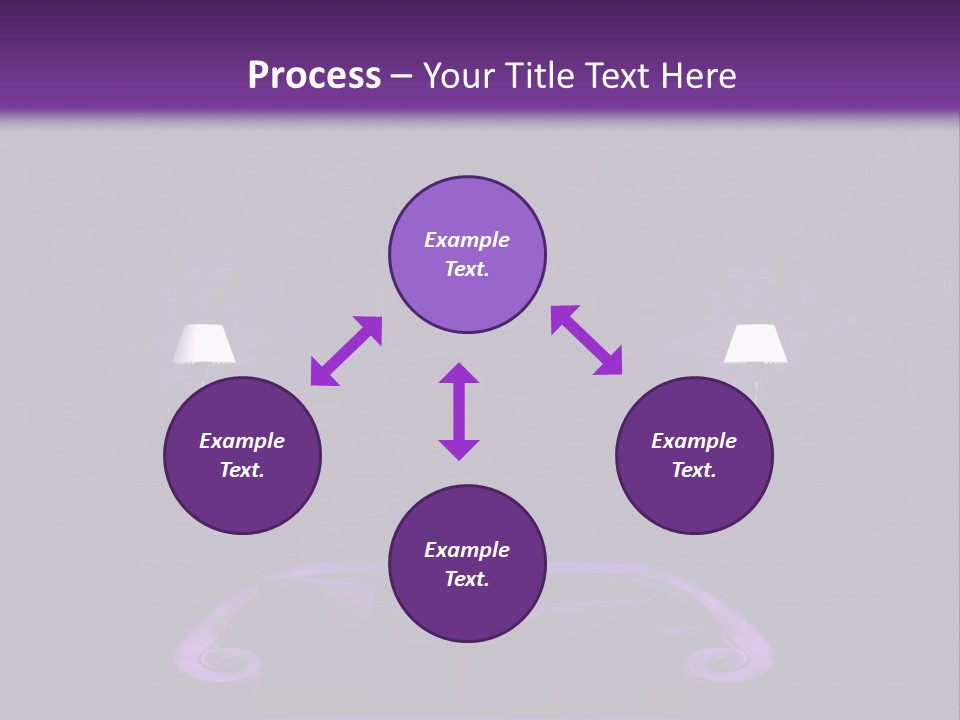 Purple Sofa PowerPoint Template
