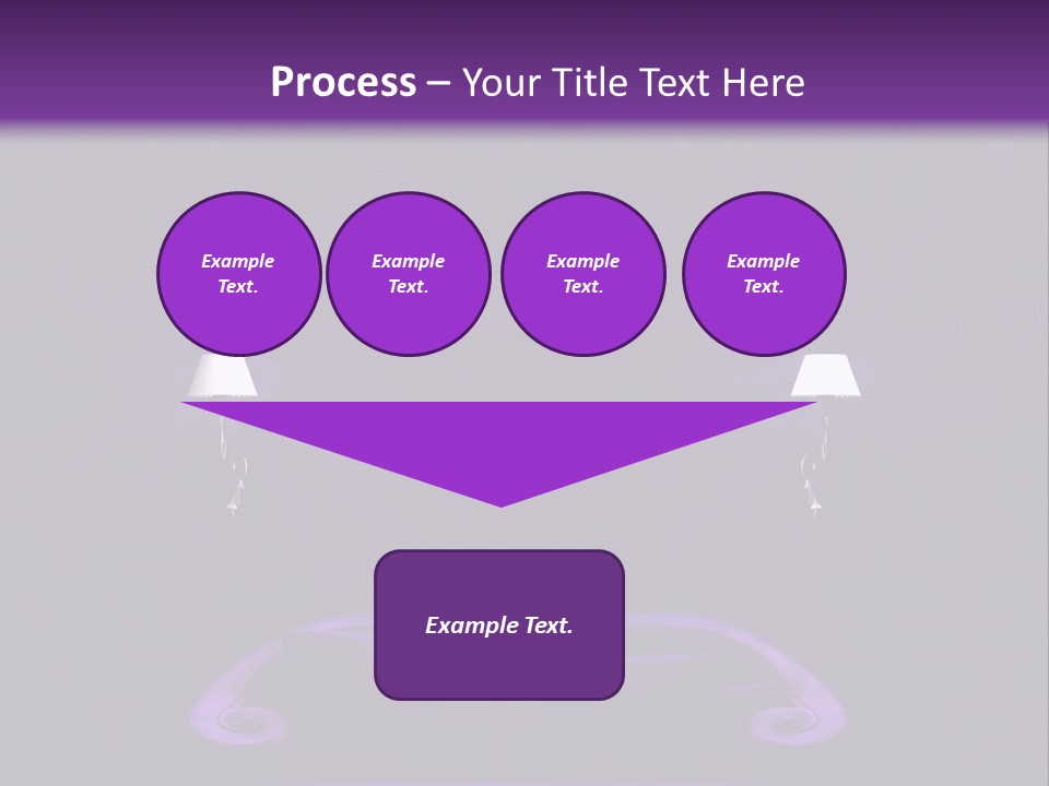 Purple Sofa PowerPoint Template