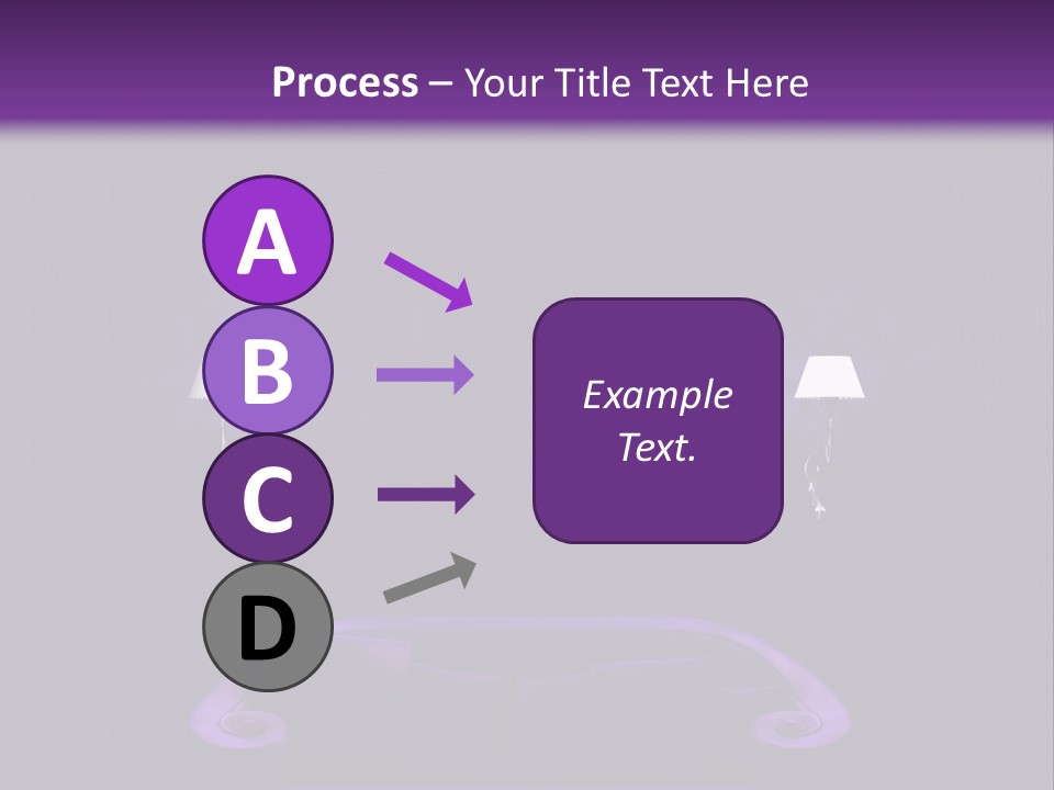 Purple Sofa PowerPoint Template