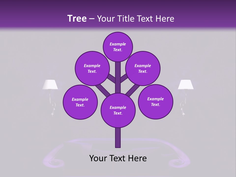 Purple Sofa PowerPoint Template
