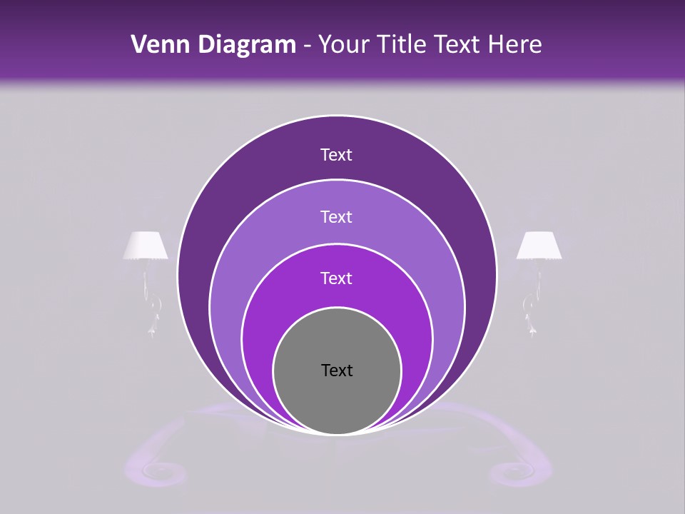 Purple Sofa PowerPoint Template