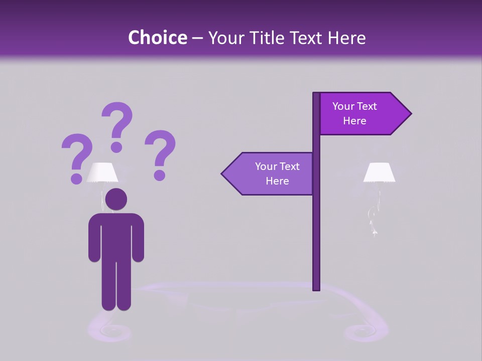 Purple Sofa PowerPoint Template