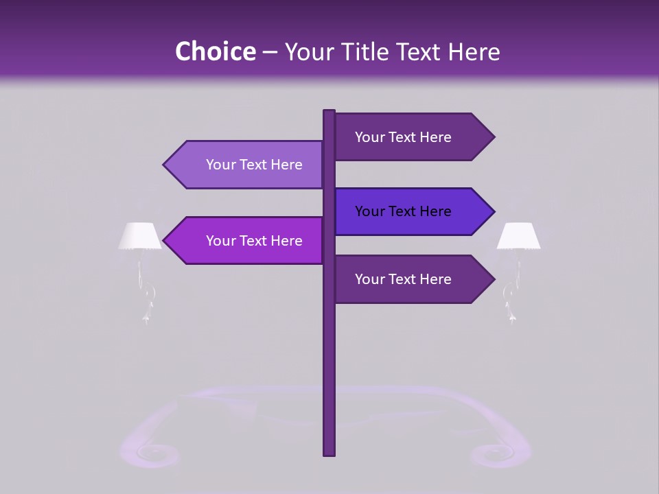 Purple Sofa PowerPoint Template