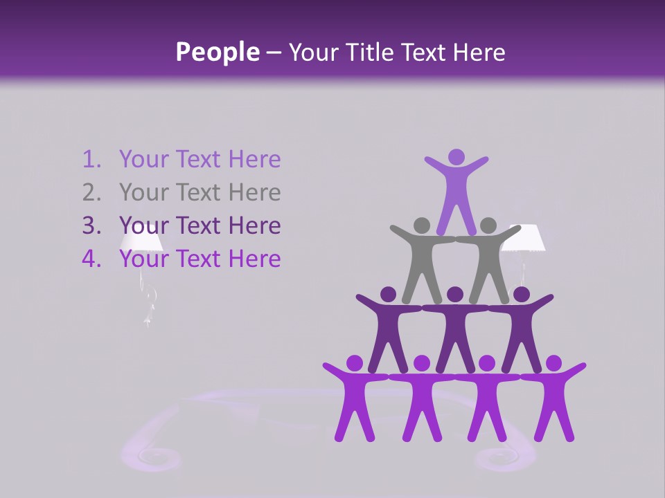 Purple Sofa PowerPoint Template