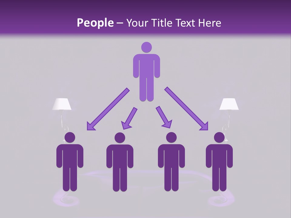 Purple Sofa PowerPoint Template