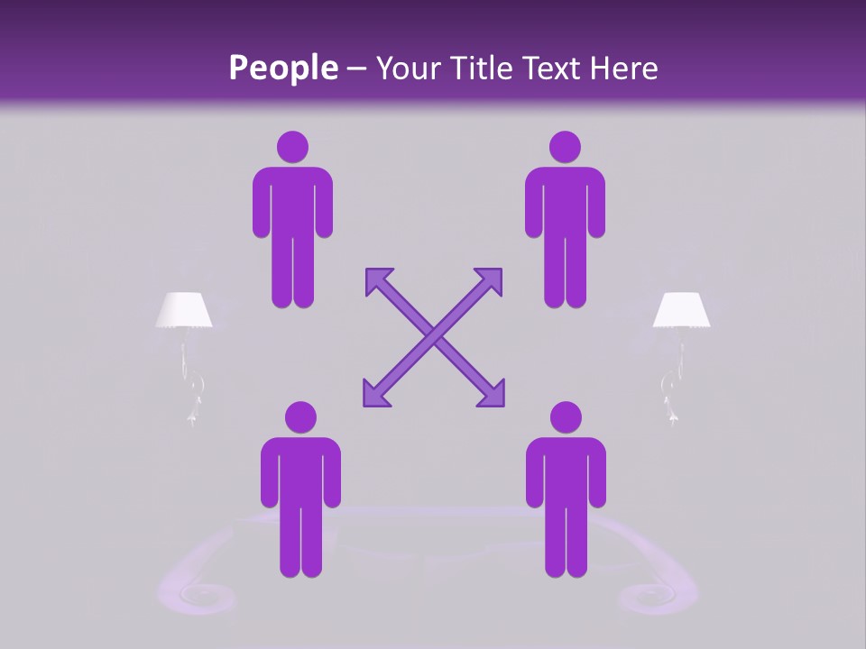 Purple Sofa PowerPoint Template