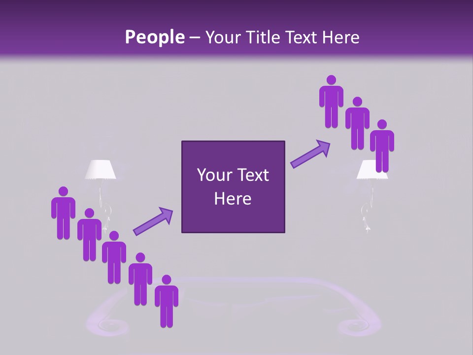 Purple Sofa PowerPoint Template