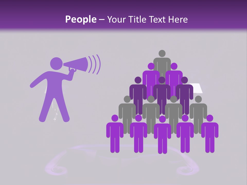 Purple Sofa PowerPoint Template