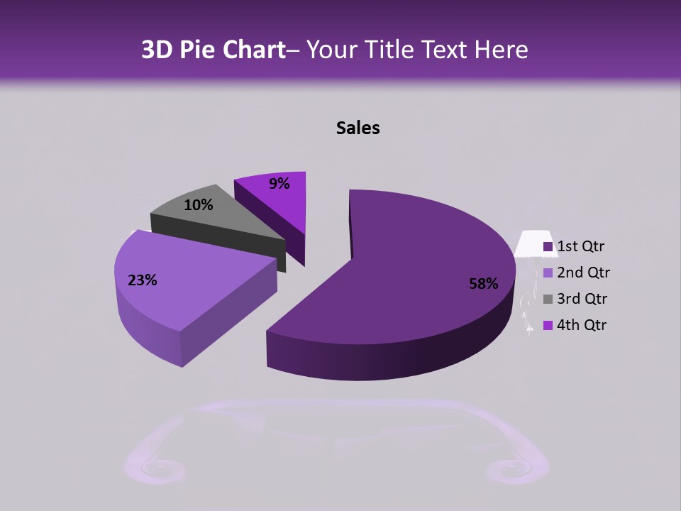 Purple Sofa PowerPoint Template