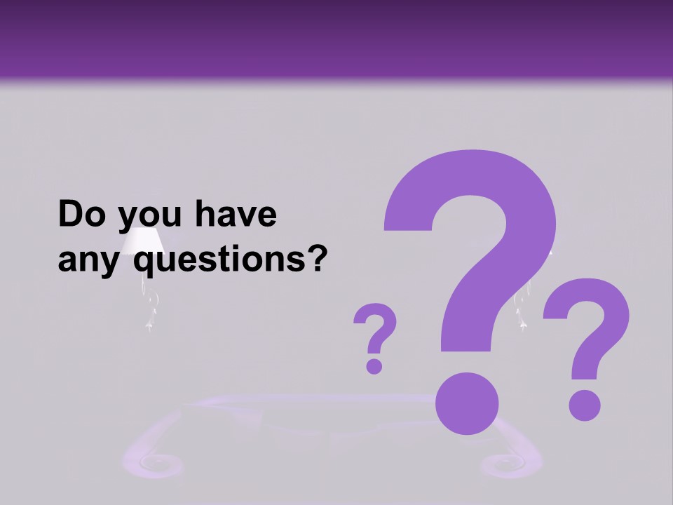 Purple Sofa PowerPoint Template