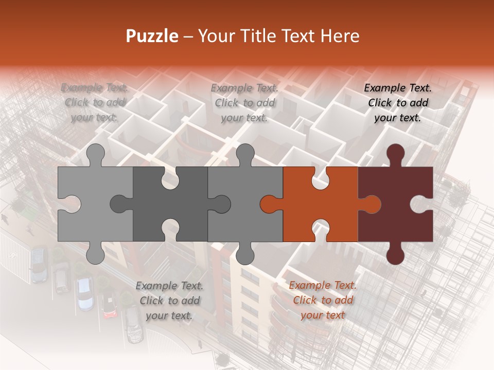 Apartments 3D PowerPoint Template