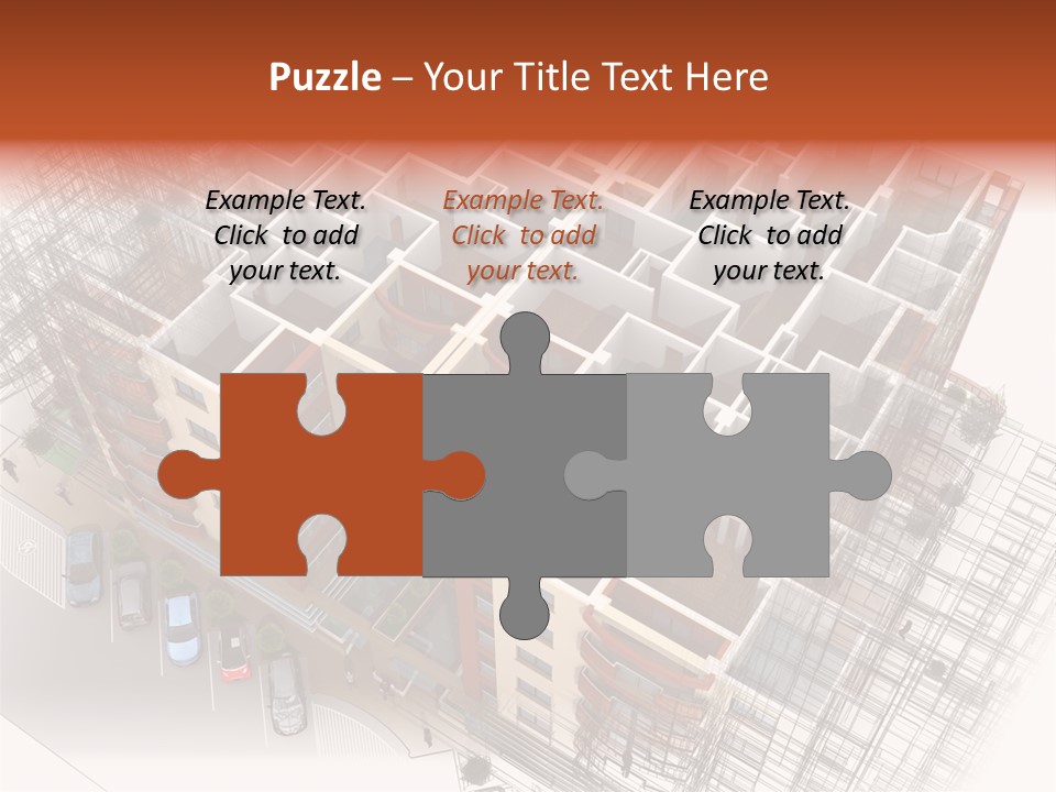 Apartments 3D PowerPoint Template