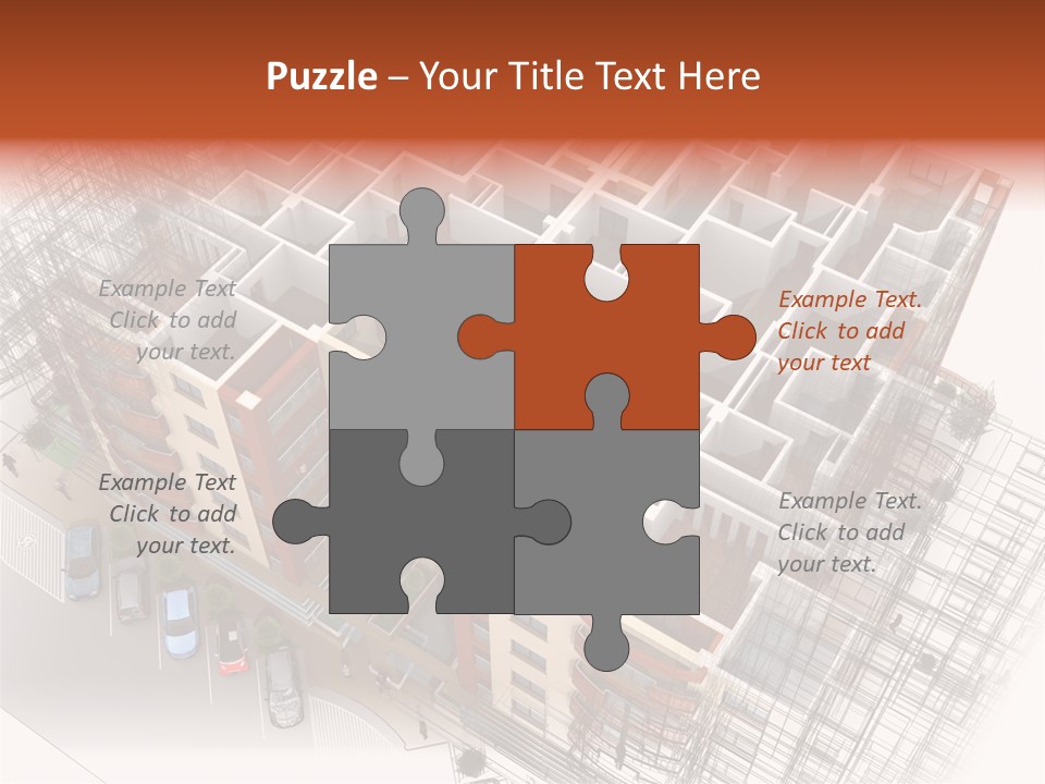 Apartments 3D PowerPoint Template