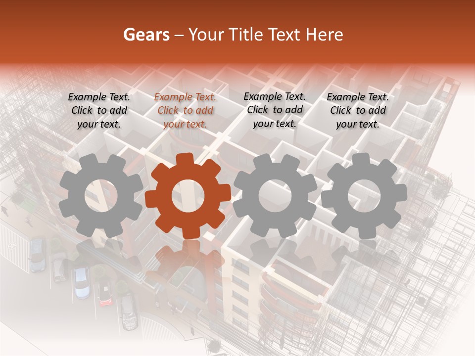 Apartments 3D PowerPoint Template