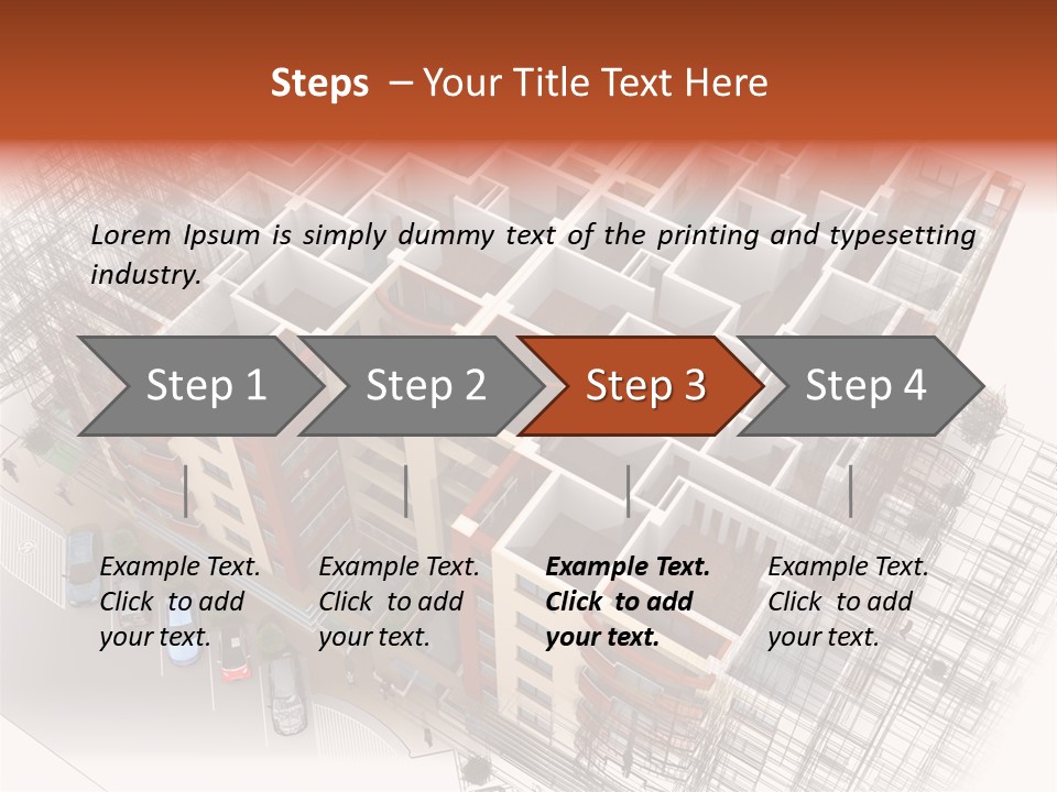 Apartments 3D PowerPoint Template