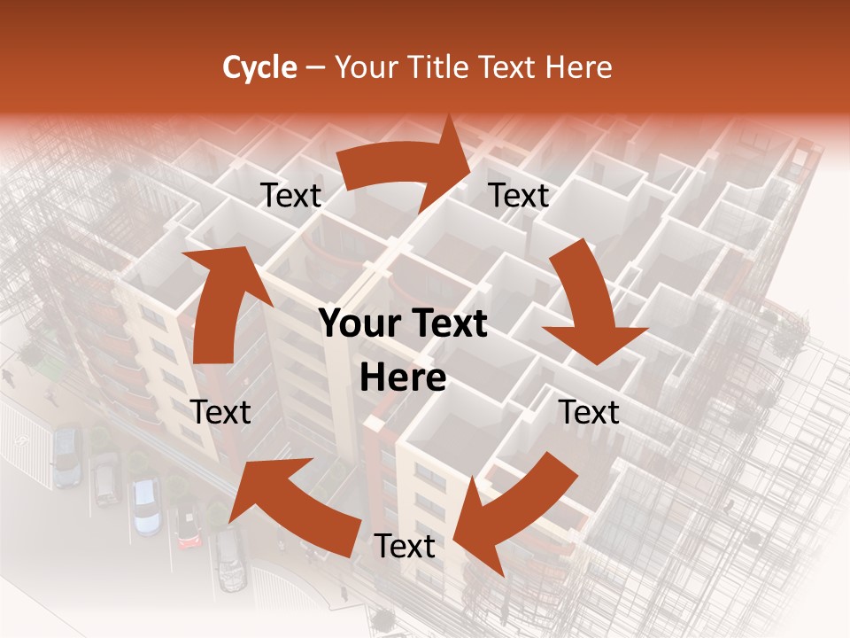 Apartments 3D PowerPoint Template