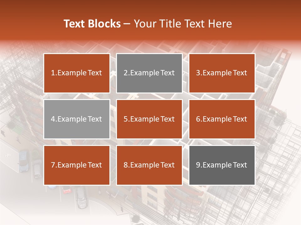 Apartments 3D PowerPoint Template