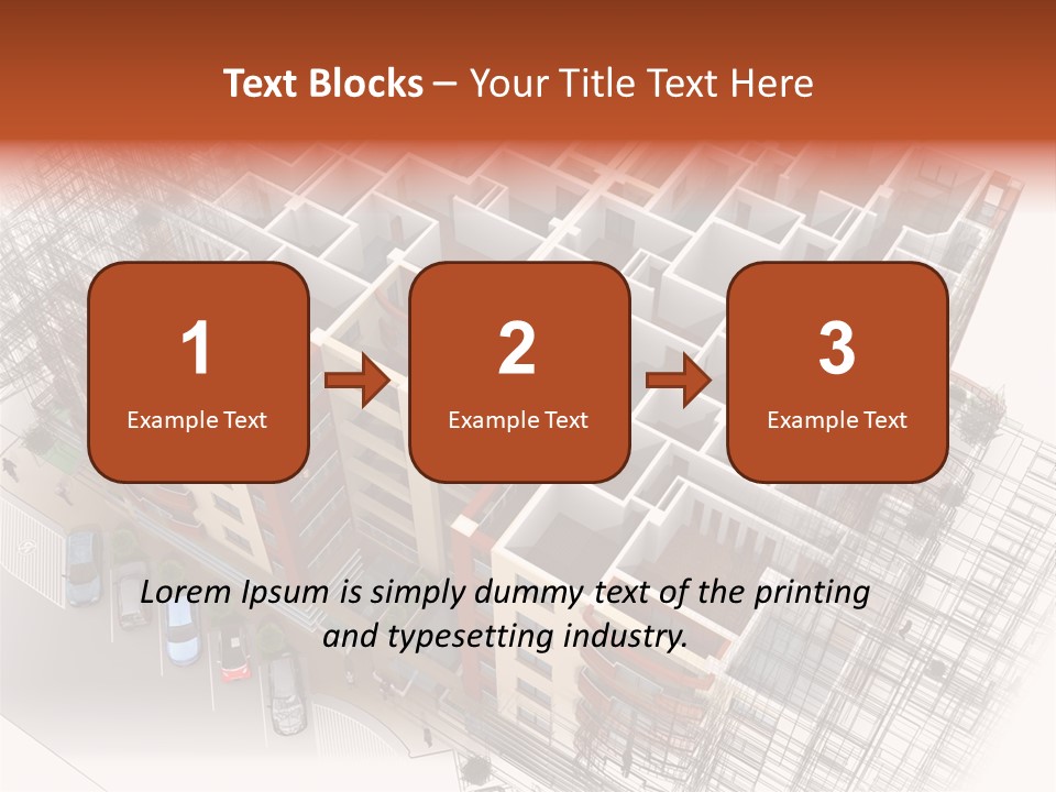 Apartments 3D PowerPoint Template