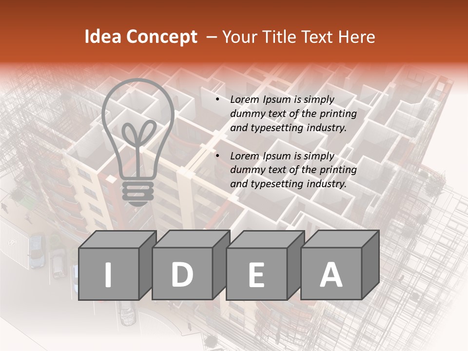 Apartments 3D PowerPoint Template