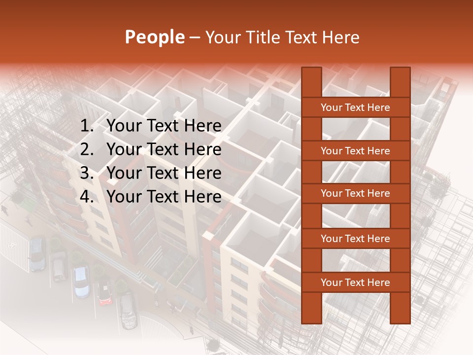 Apartments 3D PowerPoint Template