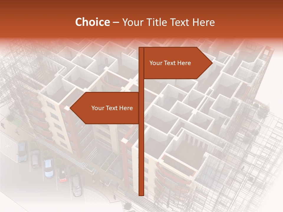Apartments 3D PowerPoint Template