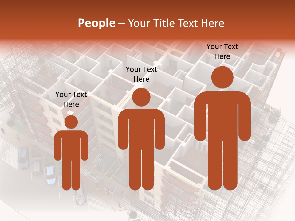 Apartments 3D PowerPoint Template