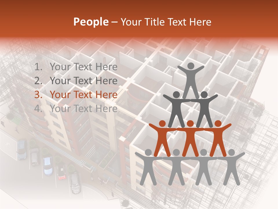 Apartments 3D PowerPoint Template