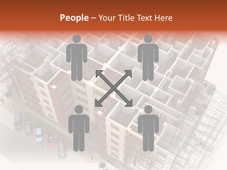 Apartments 3D PowerPoint Template