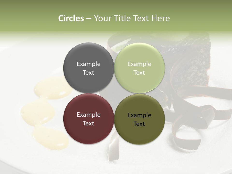 Cherry Dessert Sauce PowerPoint Template