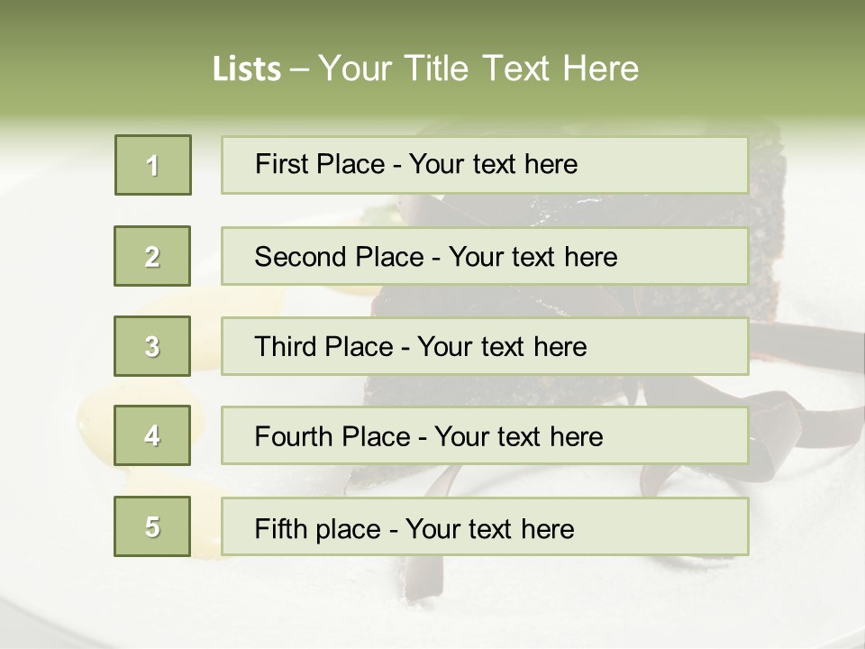 Cherry Dessert Sauce PowerPoint Template