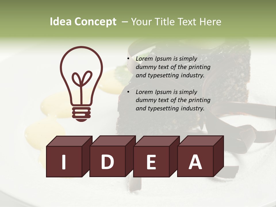 Cherry Dessert Sauce PowerPoint Template