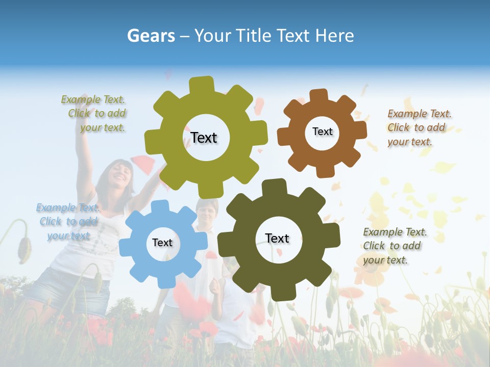 Happiness People PowerPoint Template