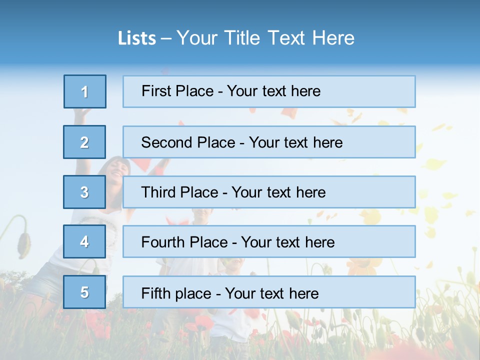 Happiness People PowerPoint Template