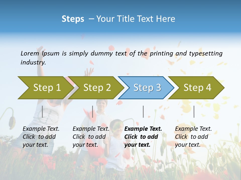 Happiness People PowerPoint Template