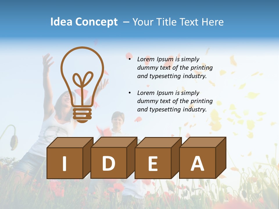 Happiness People PowerPoint Template