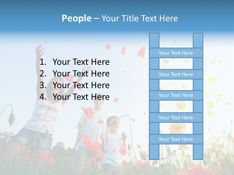 Happiness People PowerPoint Template