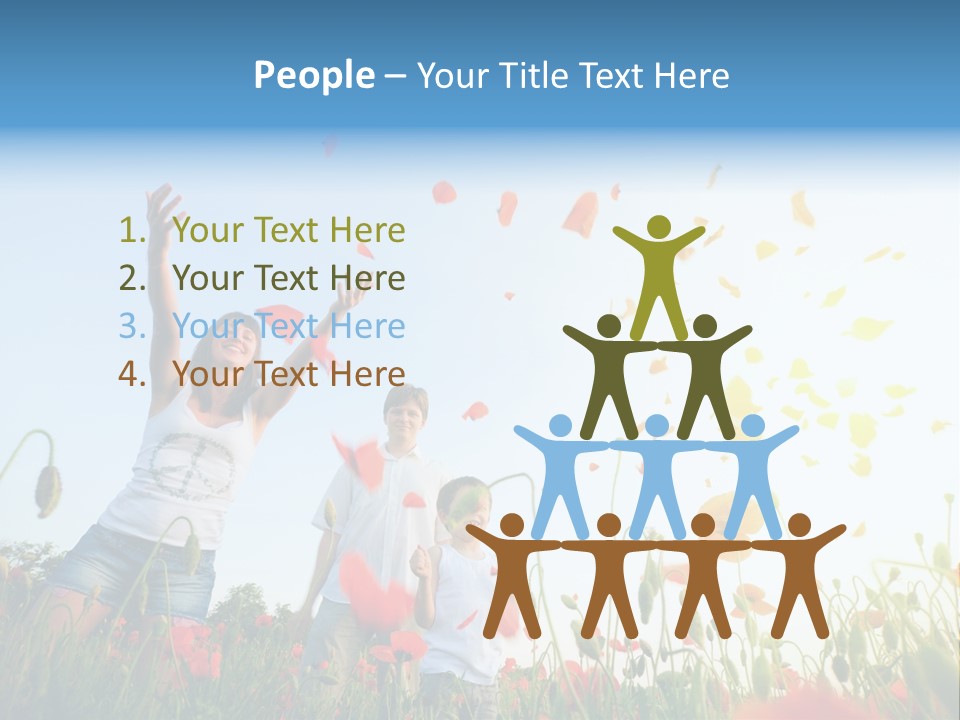 Happiness People PowerPoint Template