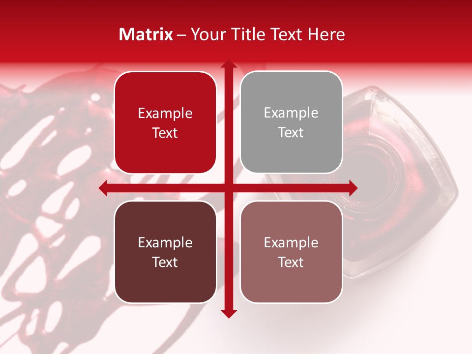 Macro Female Nail PowerPoint Template