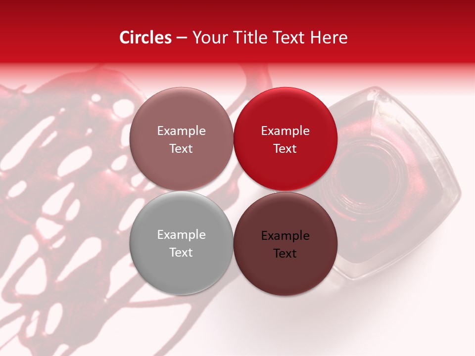 Macro Female Nail PowerPoint Template
