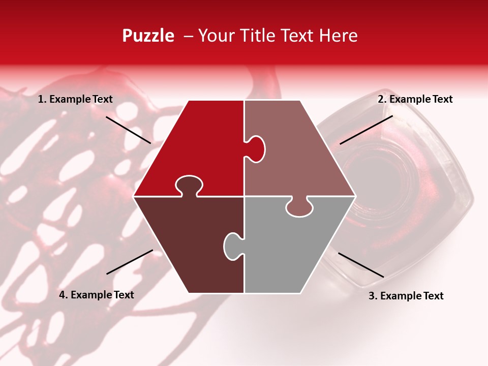 Macro Female Nail PowerPoint Template
